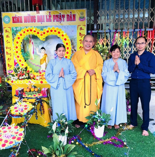 Dong Cao Pagoda granting the merit certificate to Buddhists having  the design of Lumbini garden at home.